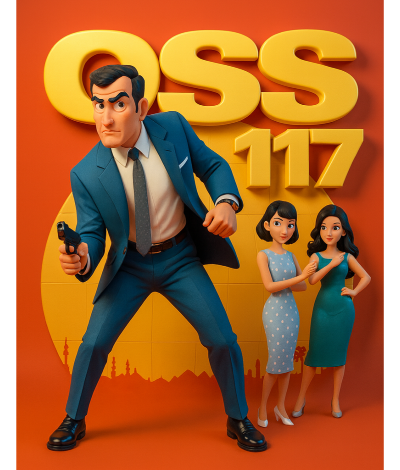 Collection T-shirts OSS 117 répliques cultes Hubert Bonisseur de la Bath