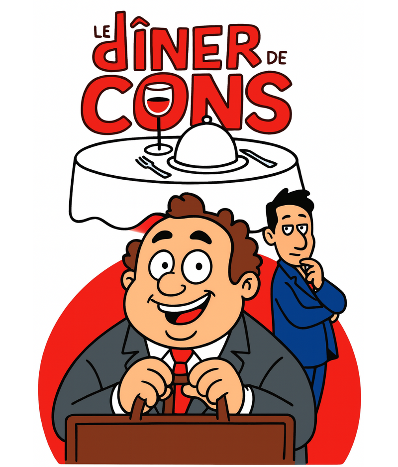 Affiche alternative du film Le Dîner de cons pour la collection MerciSidi