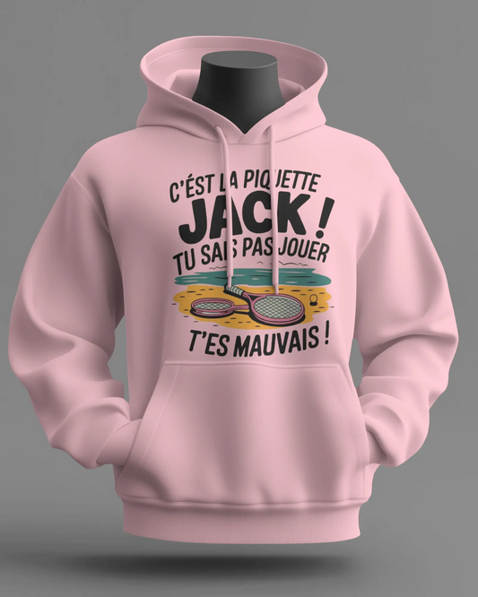 Sweat à capuche OSS 117 - C'est la piquette Jack ! Tu sais pas jouer, t'es mauvais !.