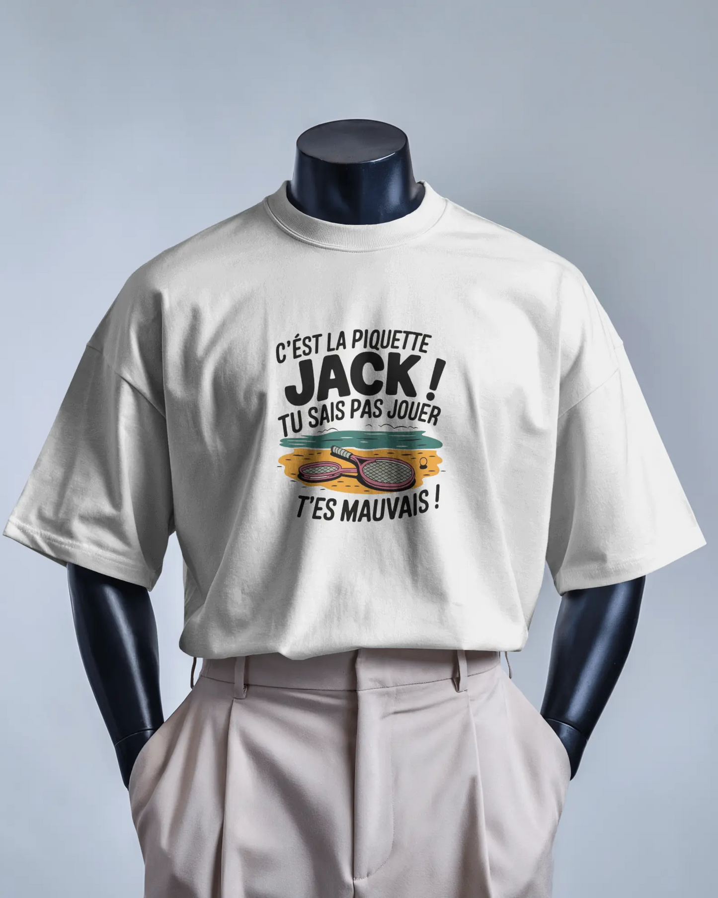 T-shirt OSS 117 - C'est la piquette Jack ! Tu sais pas jouer, t'es mauvais !.