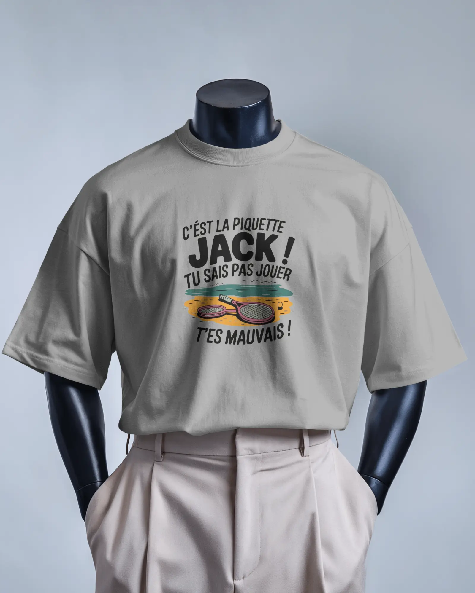 T-shirt OSS 117 - C'est la piquette Jack ! Tu sais pas jouer, t'es mauvais !.
