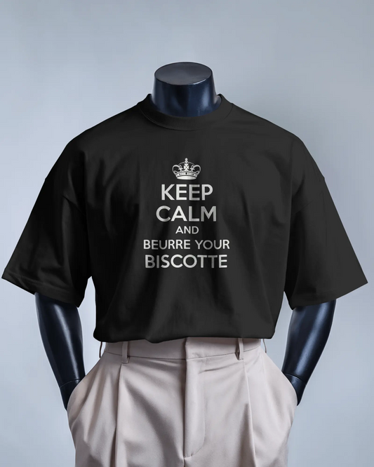 T-shirt OSS 117 - Keep calm and beurre your biscotte - OSS 117 SHOP