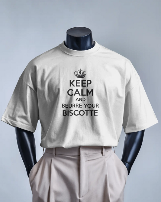 T-shirt OSS 117 - Keep calm and beurre your biscotte - OSS 117 SHOP