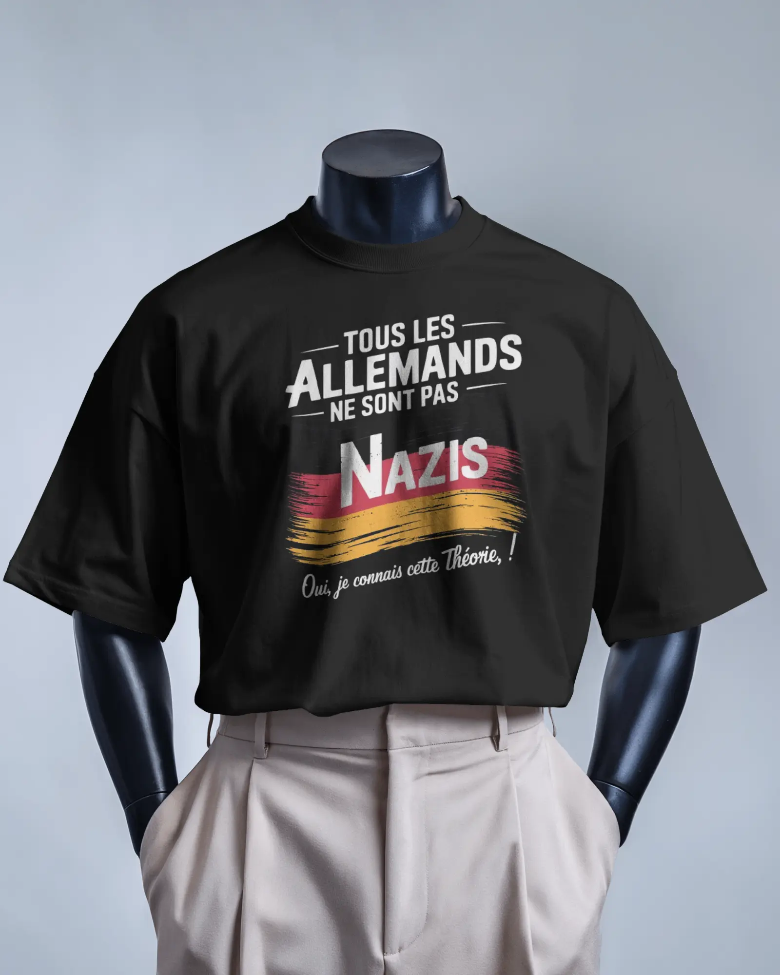 T-shirt OSS 117 - Tous les Allemands ne sont pas n*zi, oui je connais cette théorie.