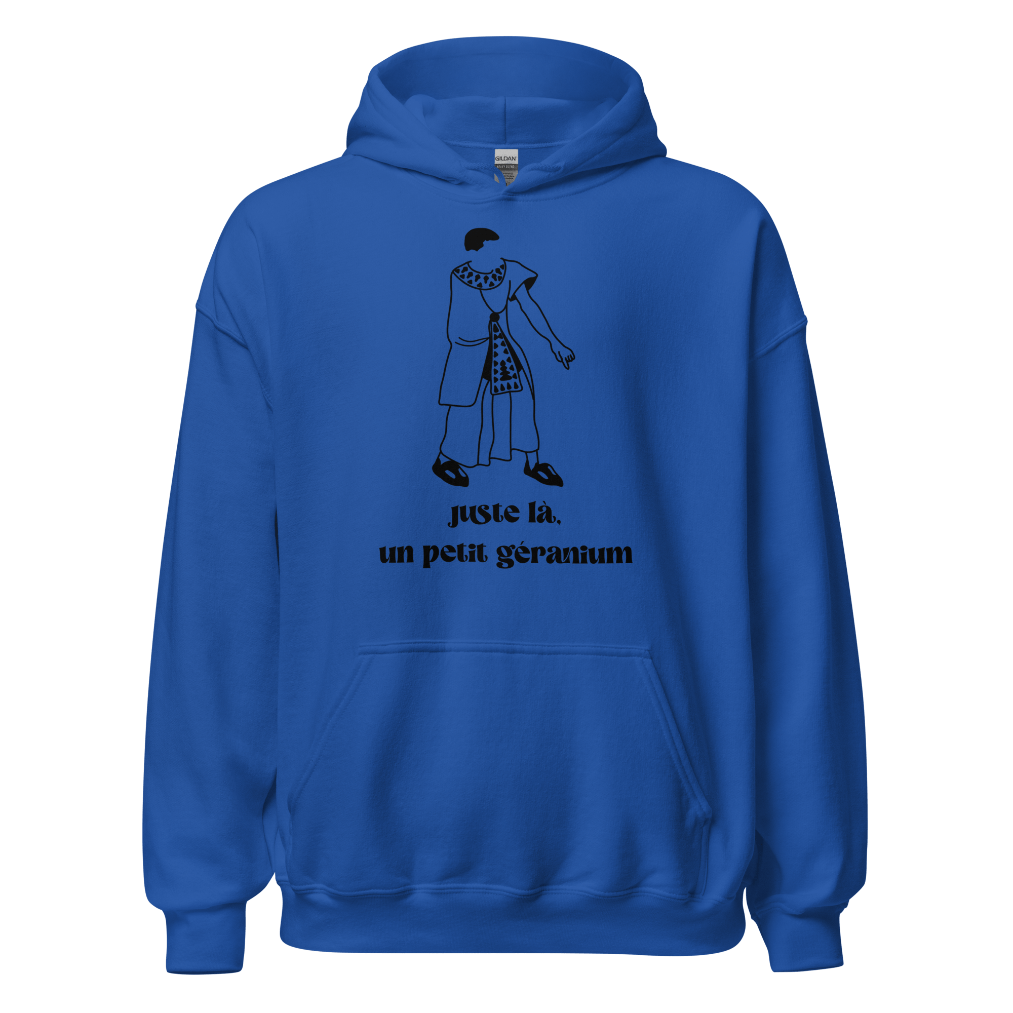 Sweat à capuche - Juste là, un petit géranium - OSS 117 SHOP
