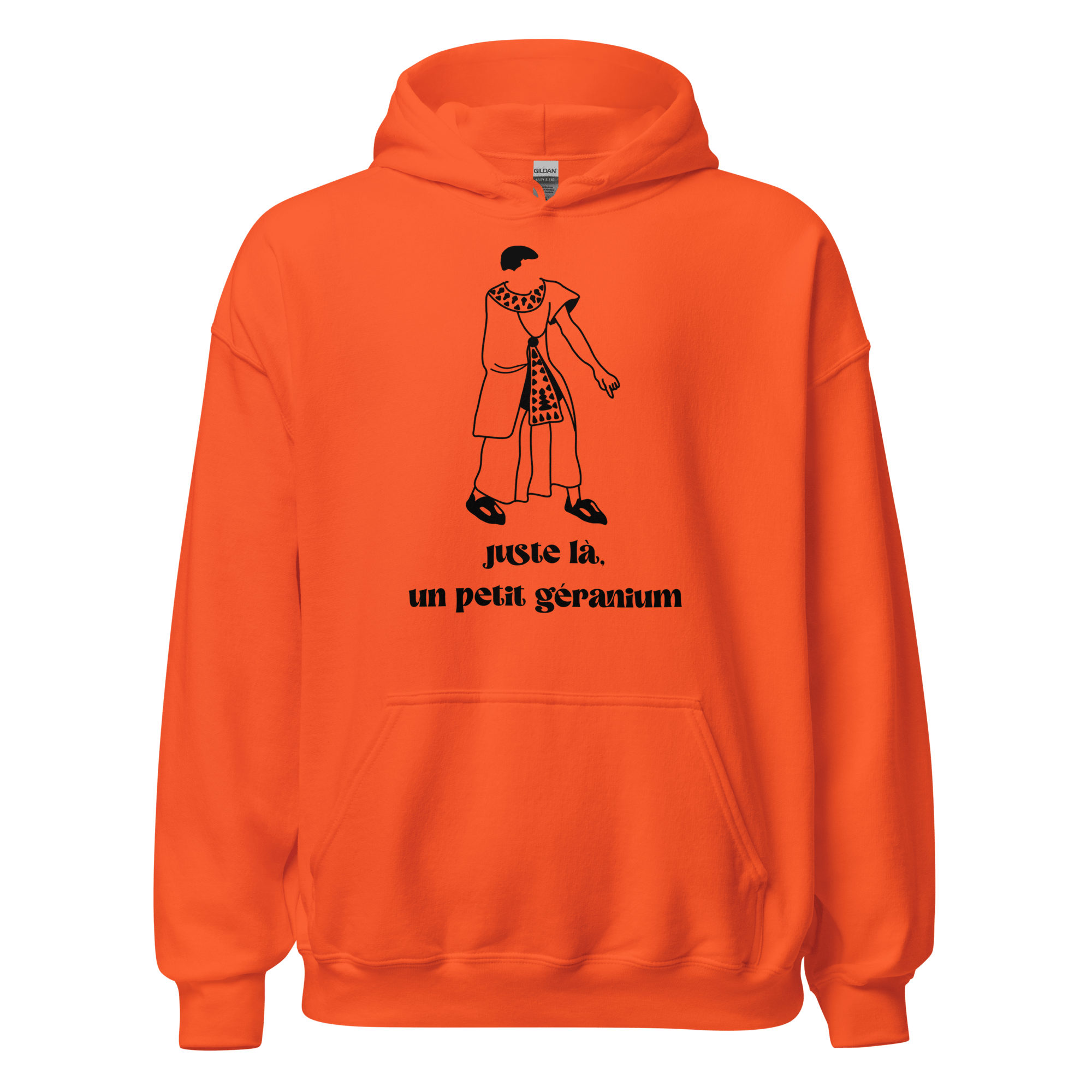 Sweat à capuche - Juste là, un petit géranium - OSS 117 SHOP
