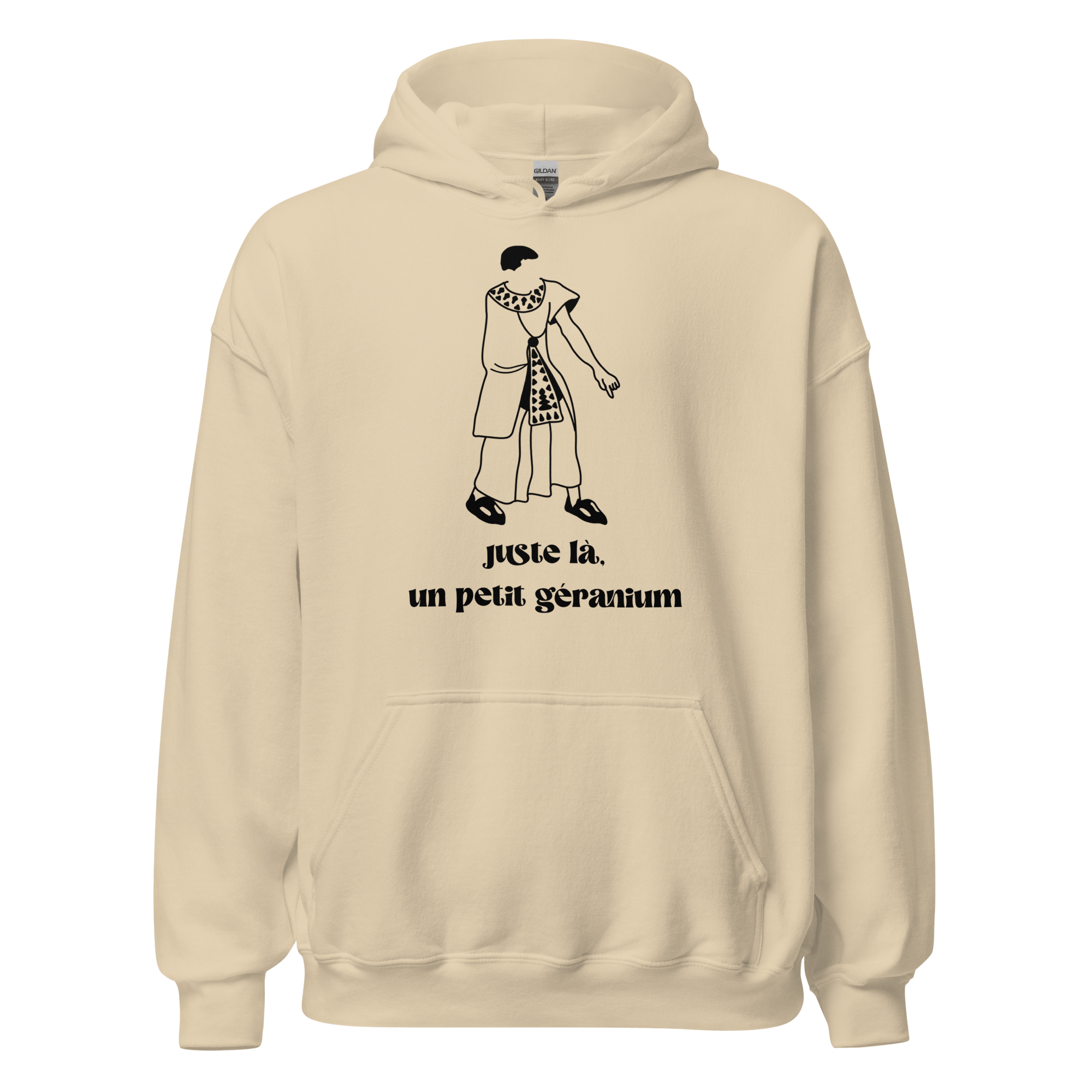 Sweat à capuche - Juste là, un petit géranium - OSS 117 SHOP