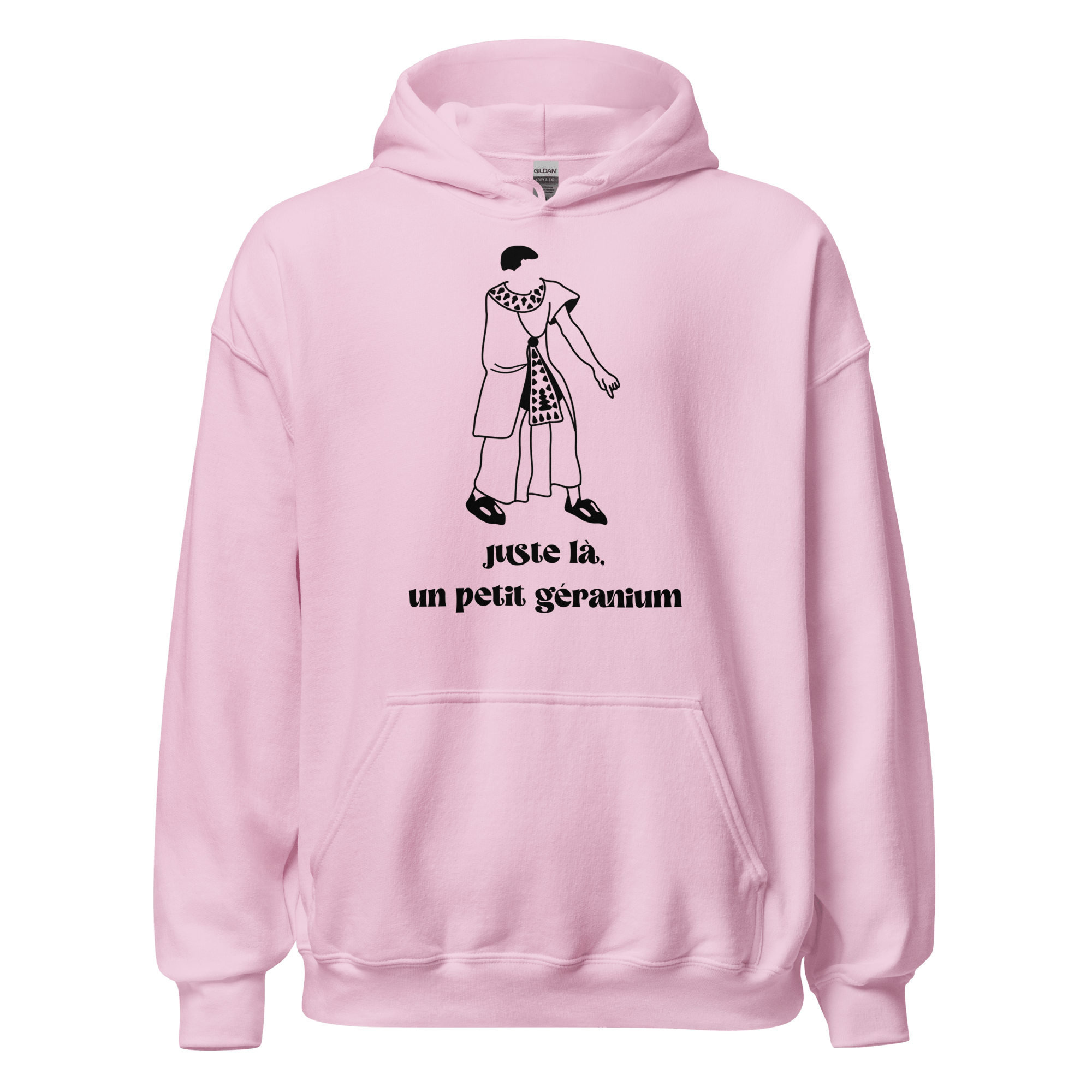 Sweat à capuche - Juste là, un petit géranium - OSS 117 SHOP