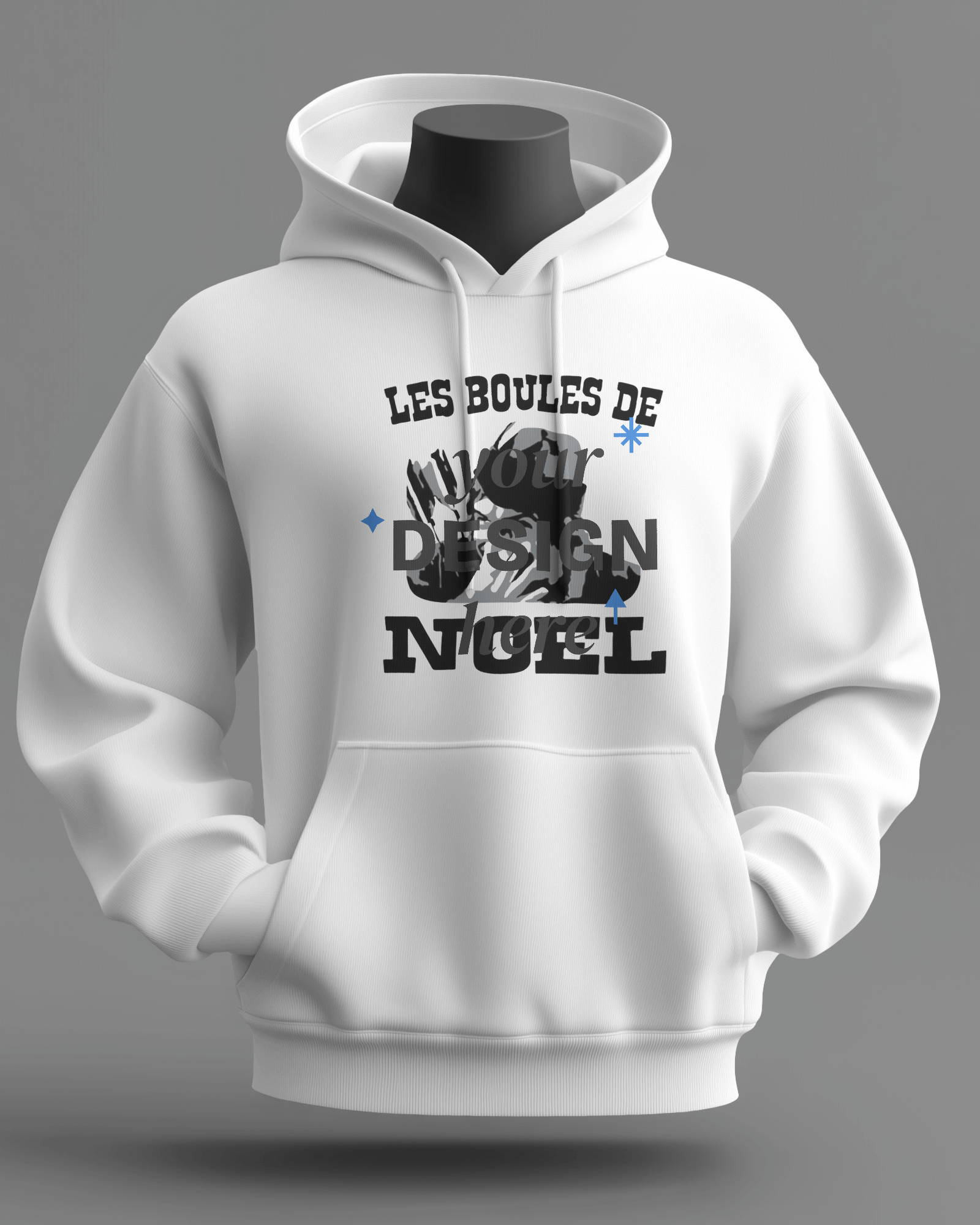 Sweat à capuche - Les boules de Noël - OSS 117 SHOP