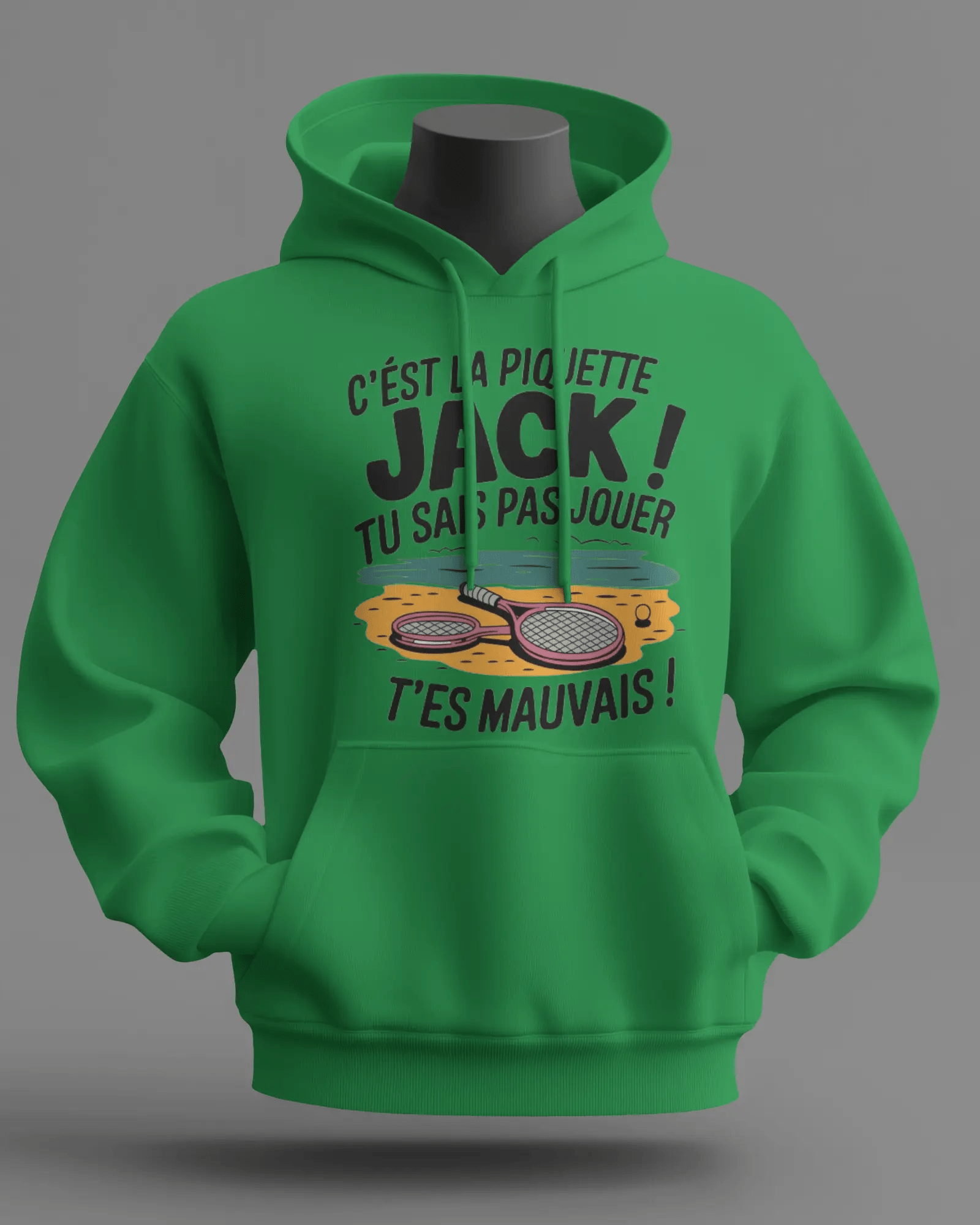Sweat OSS 117 – citation “C’est la piquette Jack !” Vert