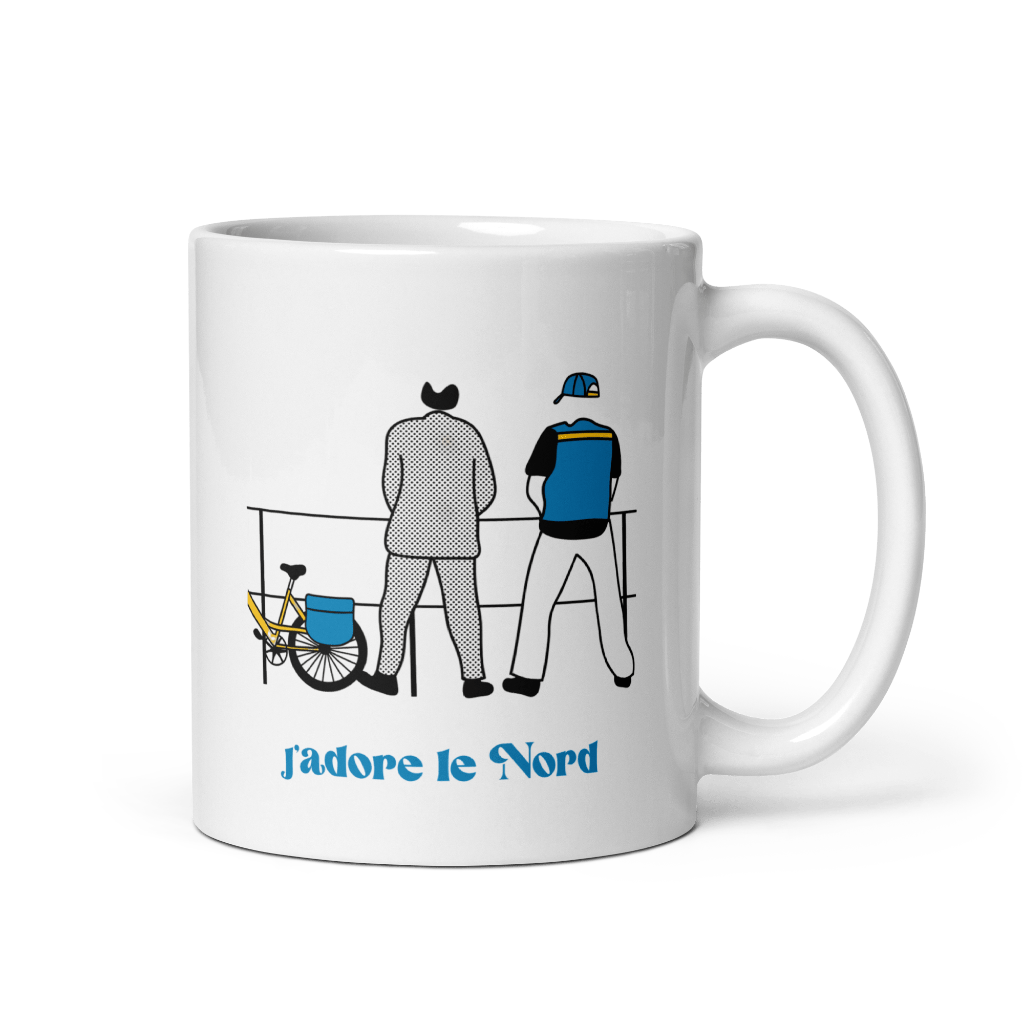 MerciSidi mug featuring "Bienvenue chez les ch'tis" design with a charming northern France theme.