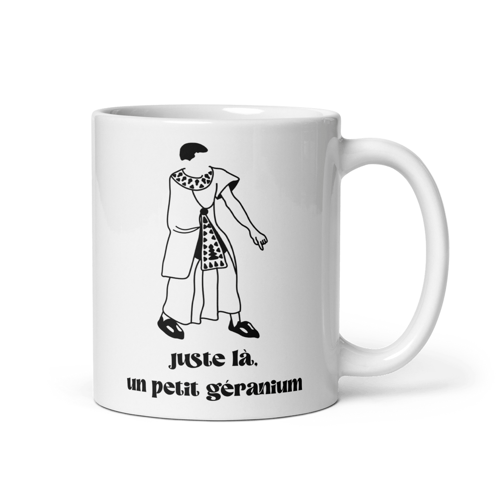 Mug - Juste là, un petit géranium - OSS 117 SHOP