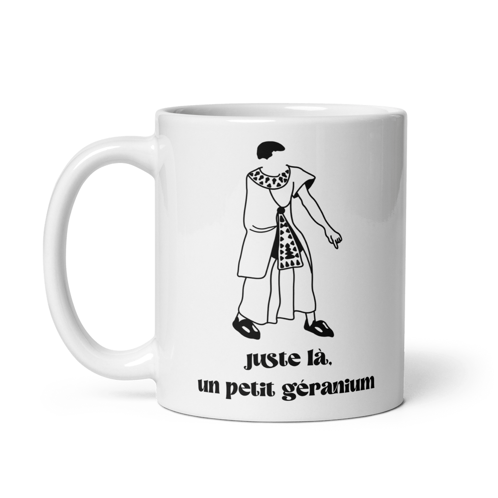 Mug - Juste là, un petit géranium - OSS 117 SHOP