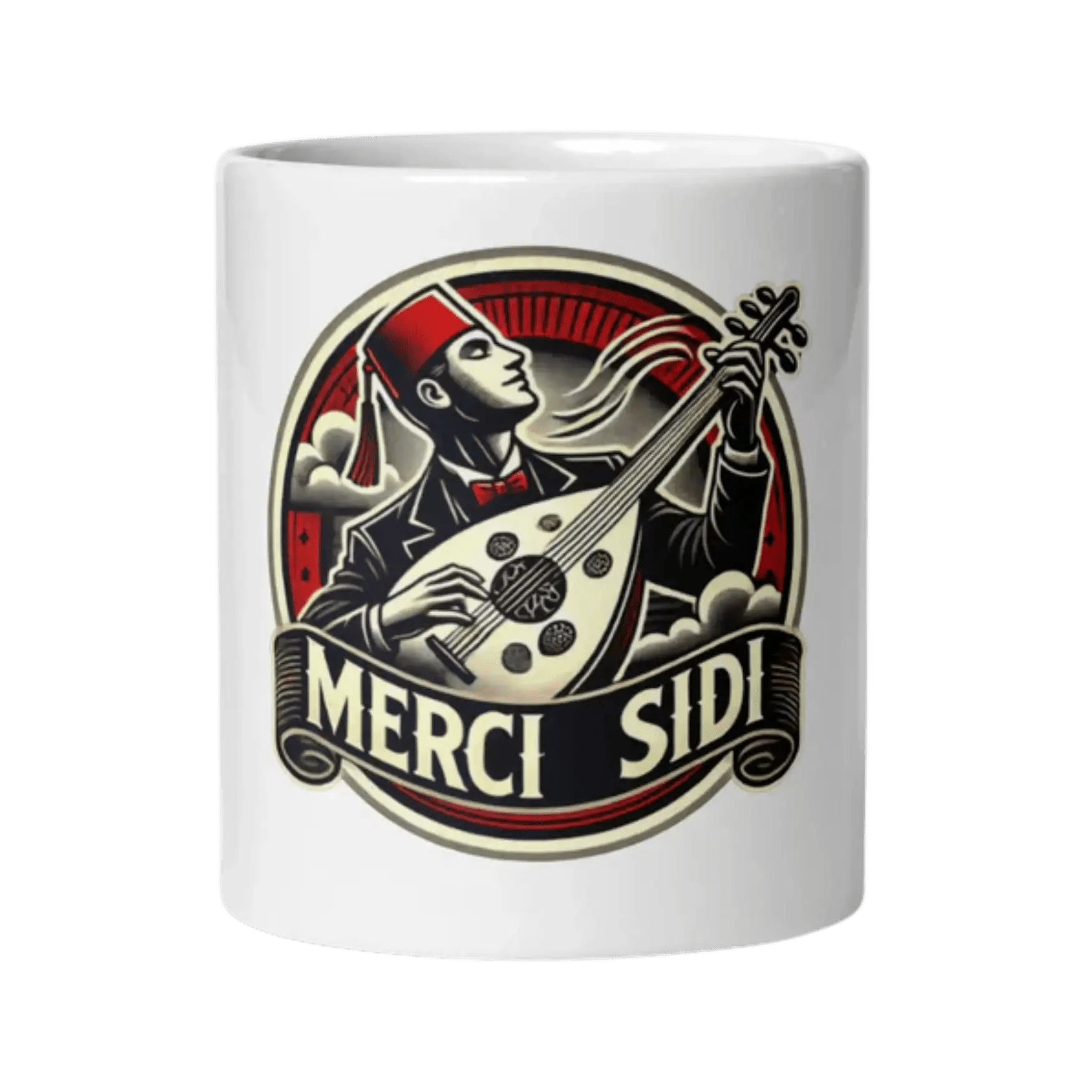 Mug OSS 117 – “MerciSidi” Blanc