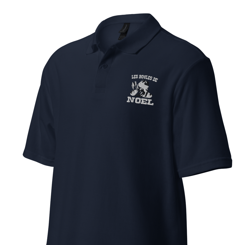 Polo brodé - Les boules de Noël - OSS 117 SHOP
