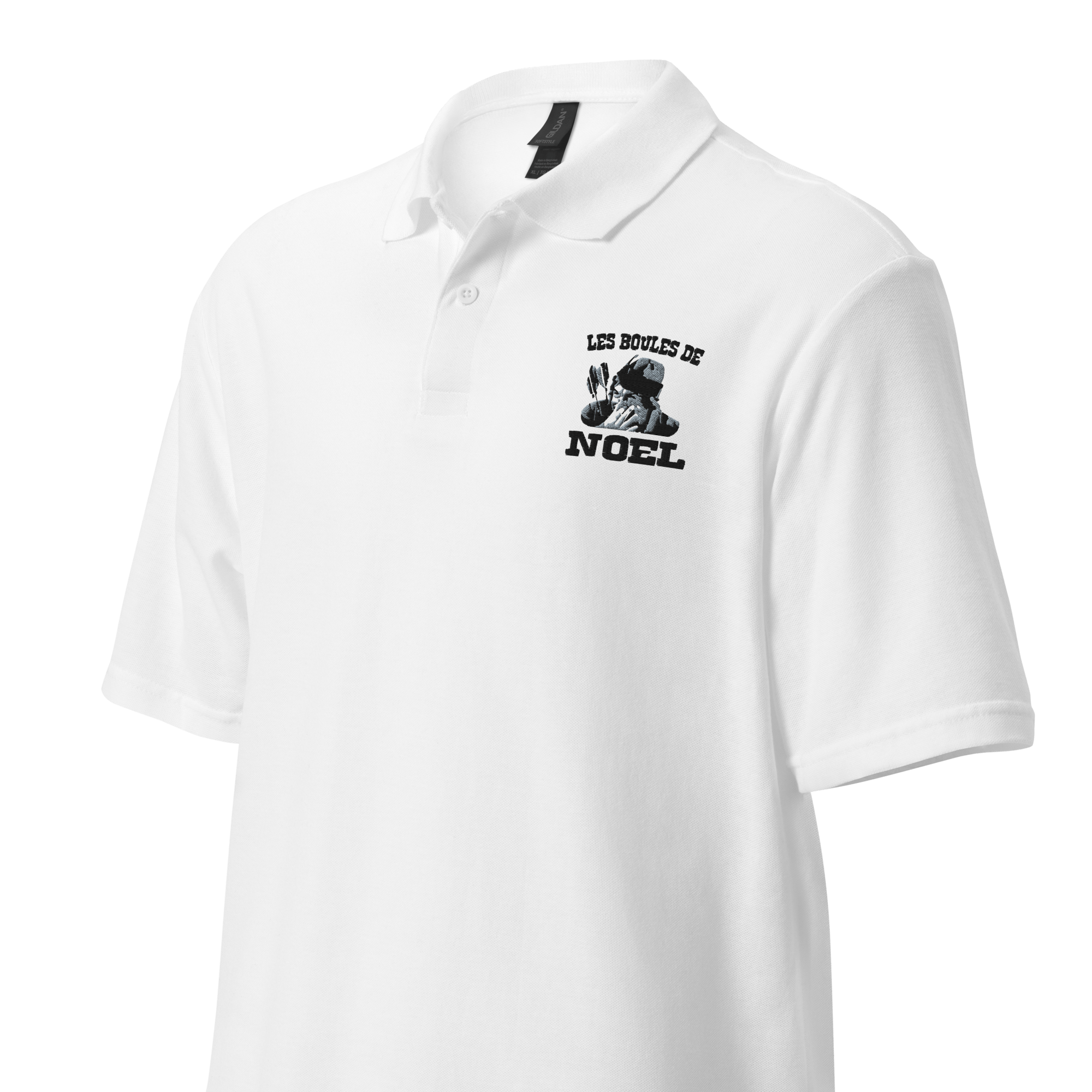 Polo brodé - Les boules de Noël - OSS 117 SHOP