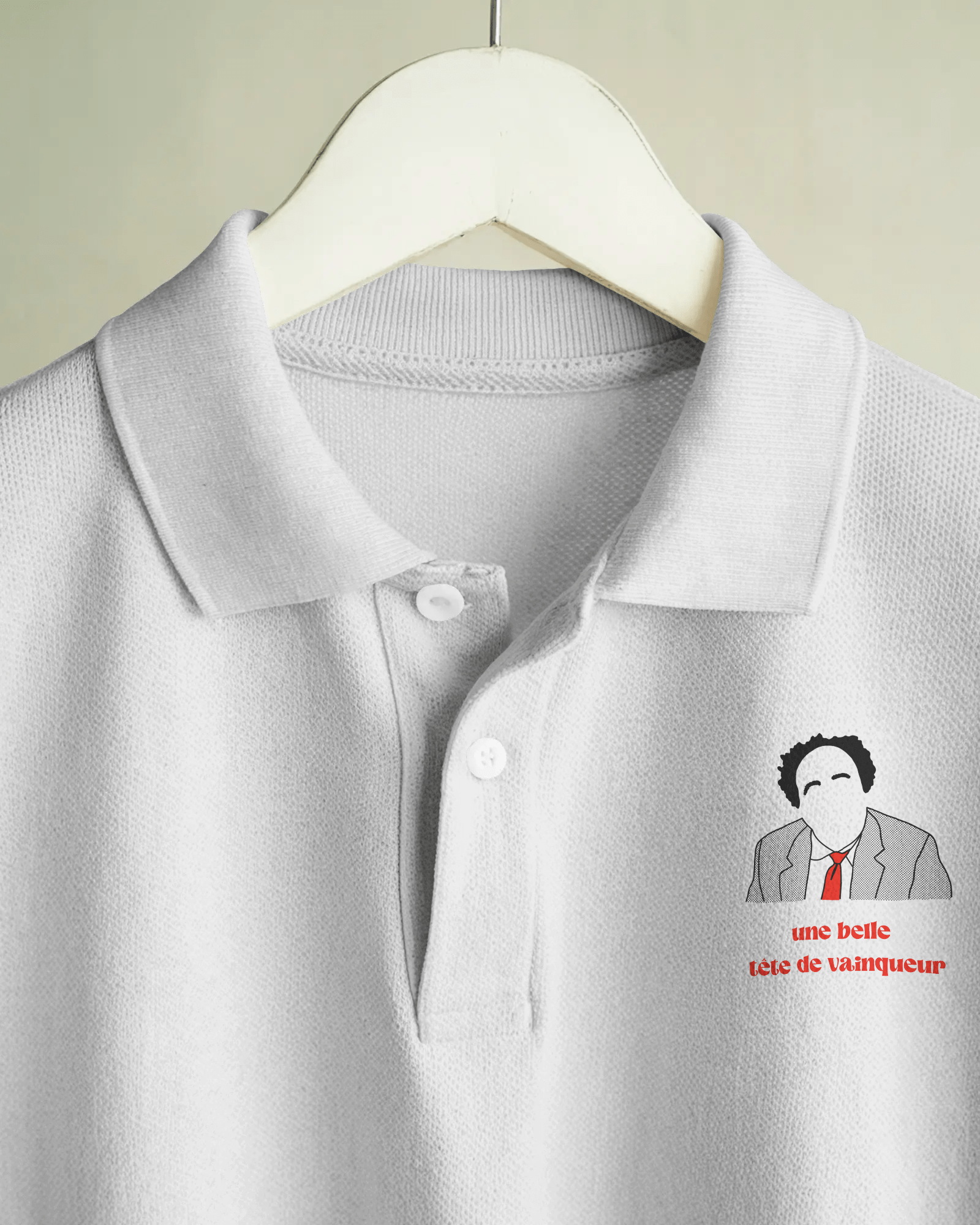 Polo brodé - Une belle tête de vainqueur - OSS 117 SHOP