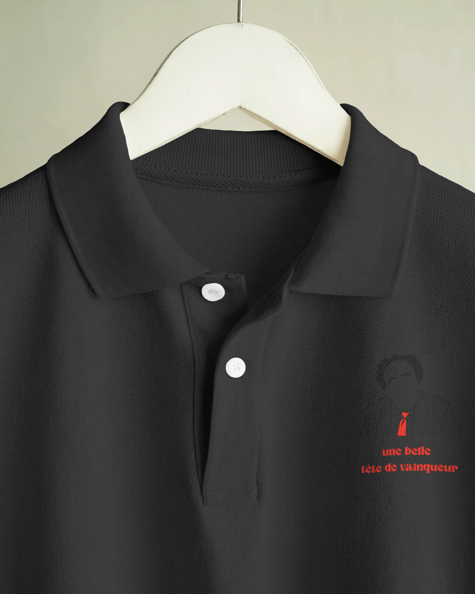 Polo brodé - Une belle tête de vainqueur - OSS 117 SHOP