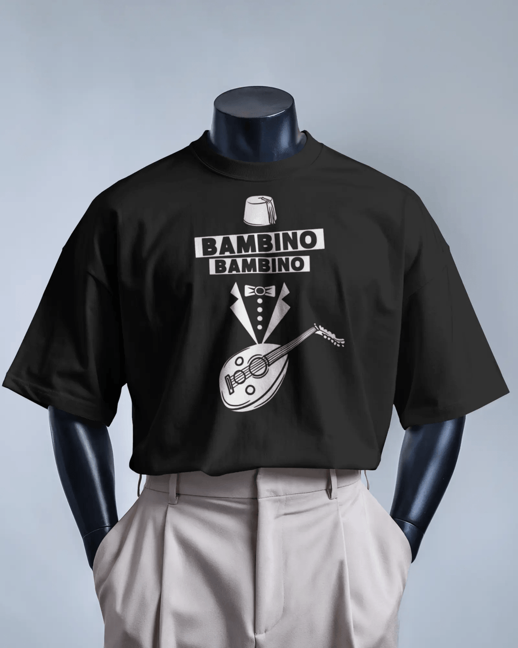 T-shirt OSS 117 – citation “Bambino” Noir