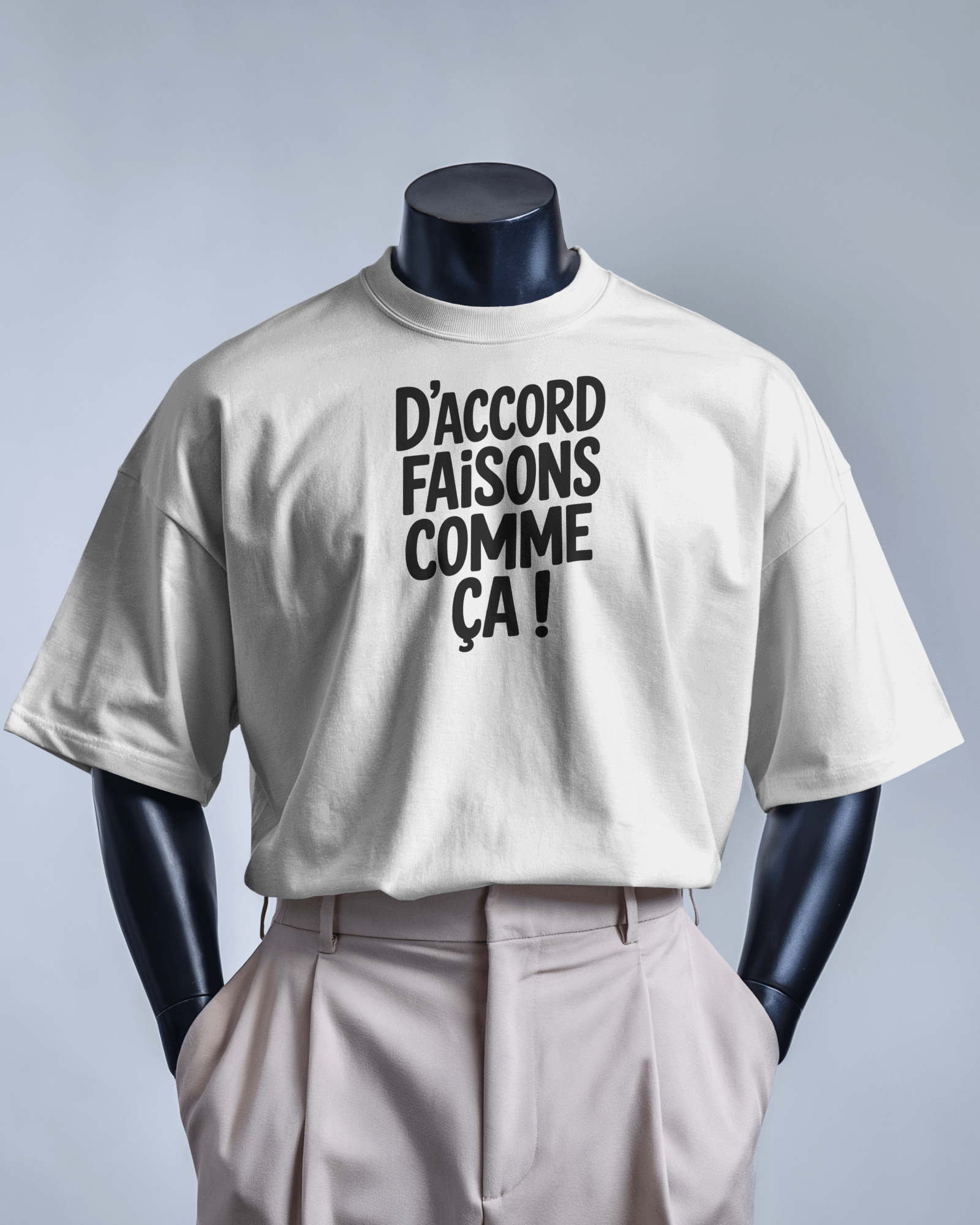 T-shirt J'aime me battre OSS 117 Le Caire nid d'espions Blanc