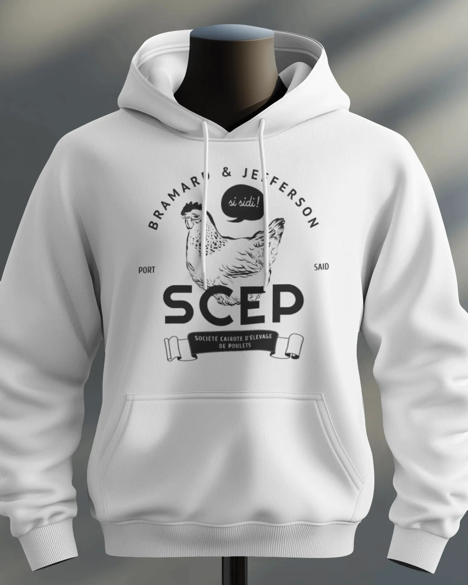 Sweat OSS 117 – citation “SCEP” Blanc