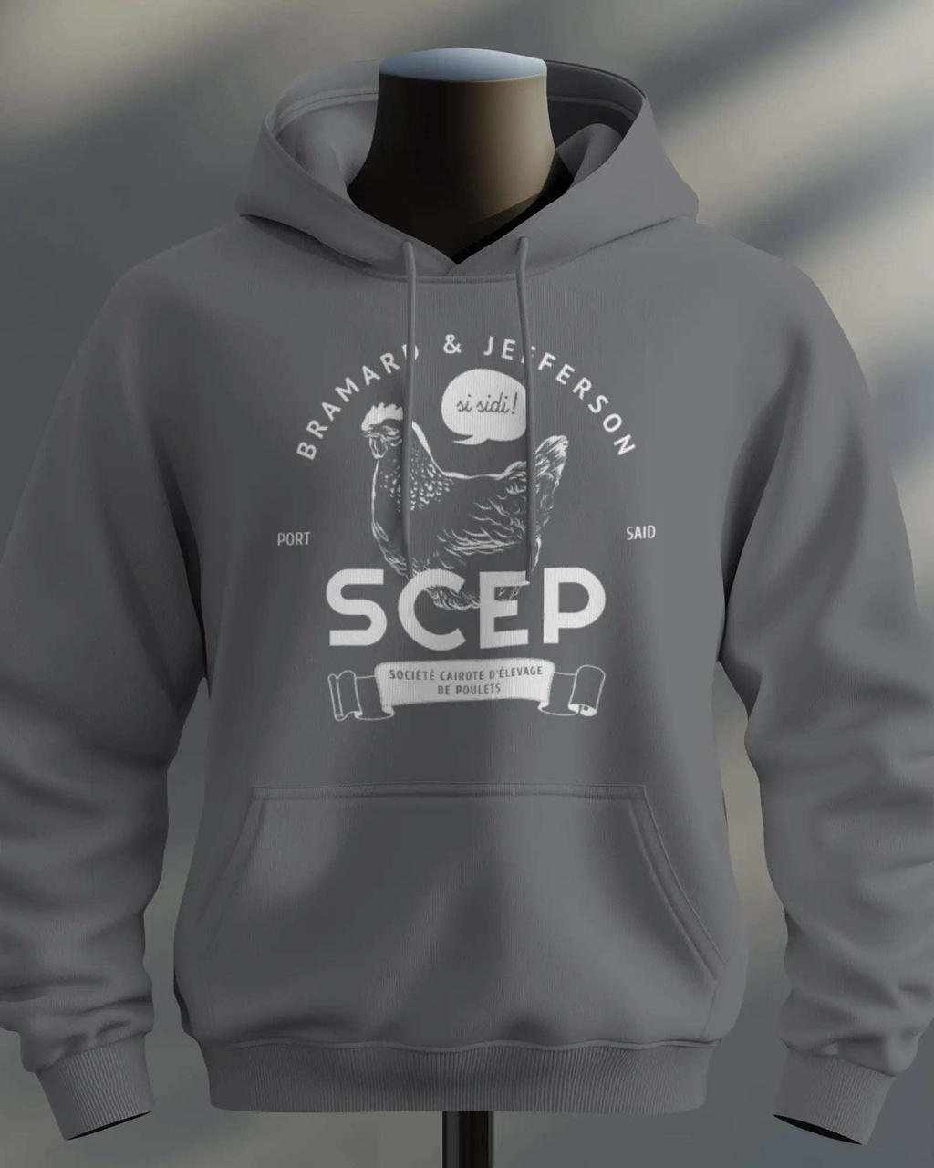 Sweat OSS 117 – citation “SCEP” Gris